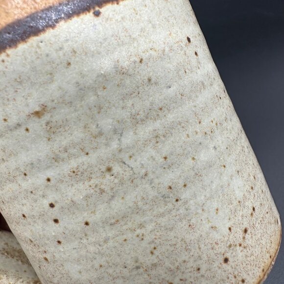 Hanselmann Art Pottery Rustic Handmade Mug Stoneware Coffee Cup New Mexico Beige - Picture 9 of 11